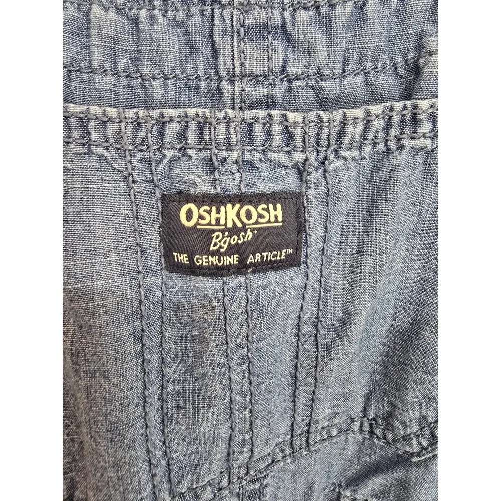 OshKosh Bgosh Toddler Boys Girls Blue Chambray Vestbak‎ Overalls 5T 2N007510
